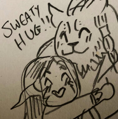 Sweaty Hug! – Sally
